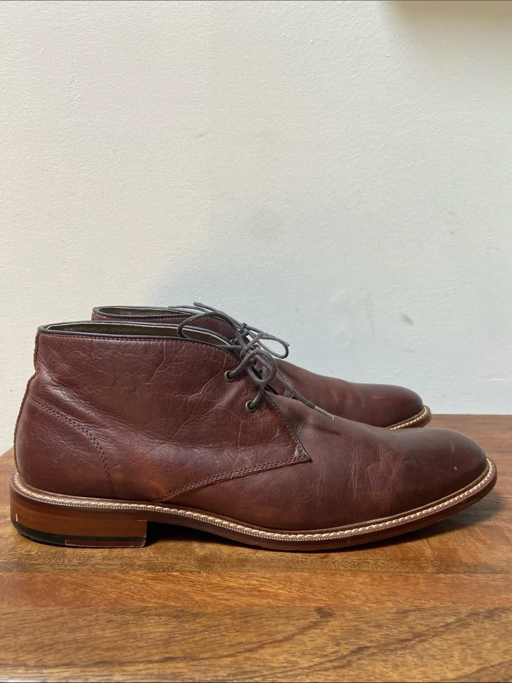 Banana Republic Dark Brown Leather Chukka Boots